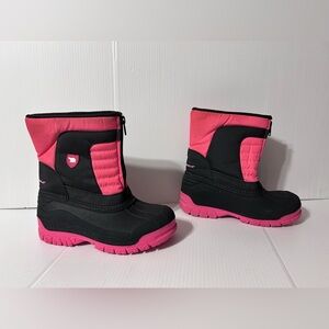 Arctic Shield pink/black winter snow boots youth girl size 3 M